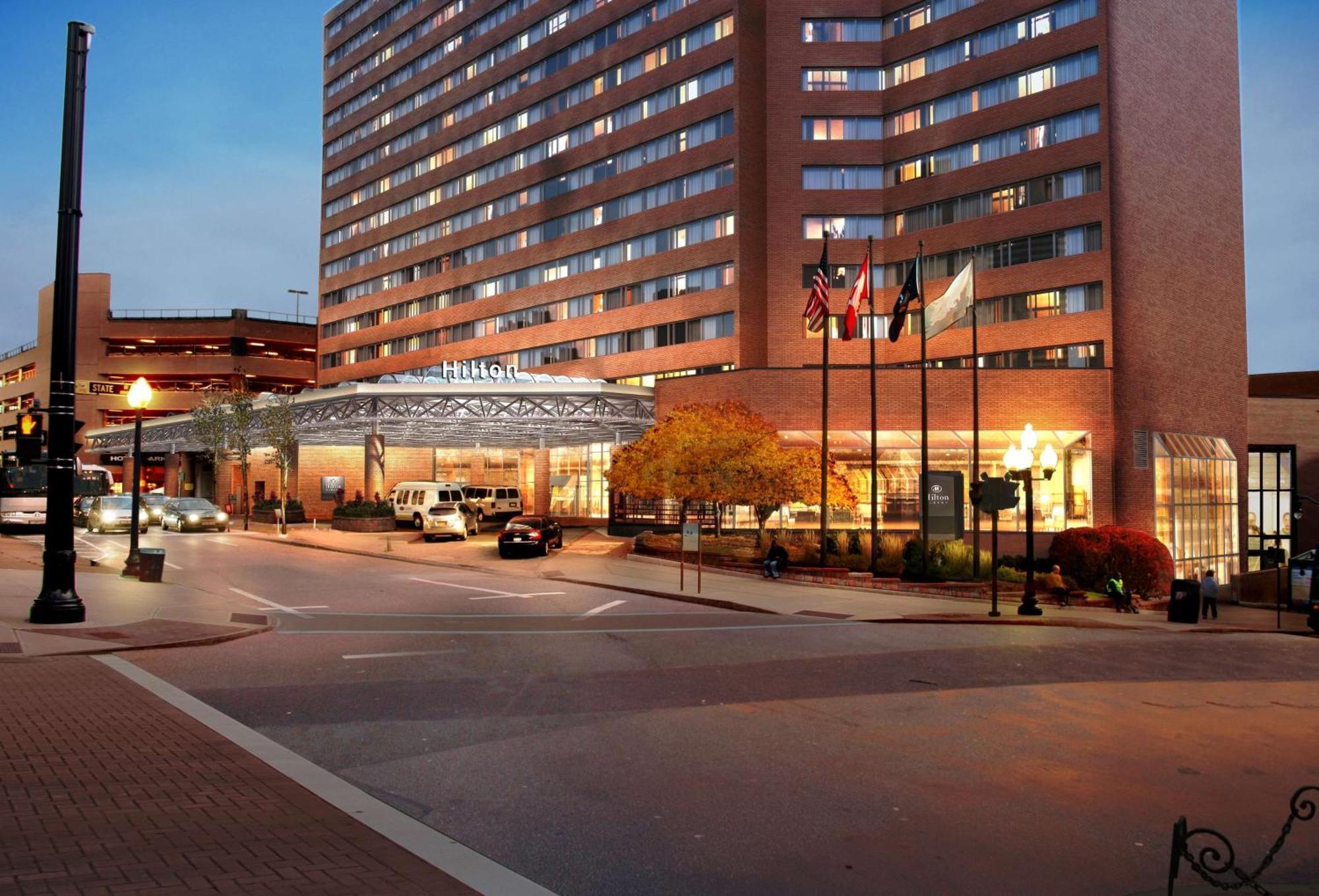 Hilton Albany Hotell Exteriör bild
