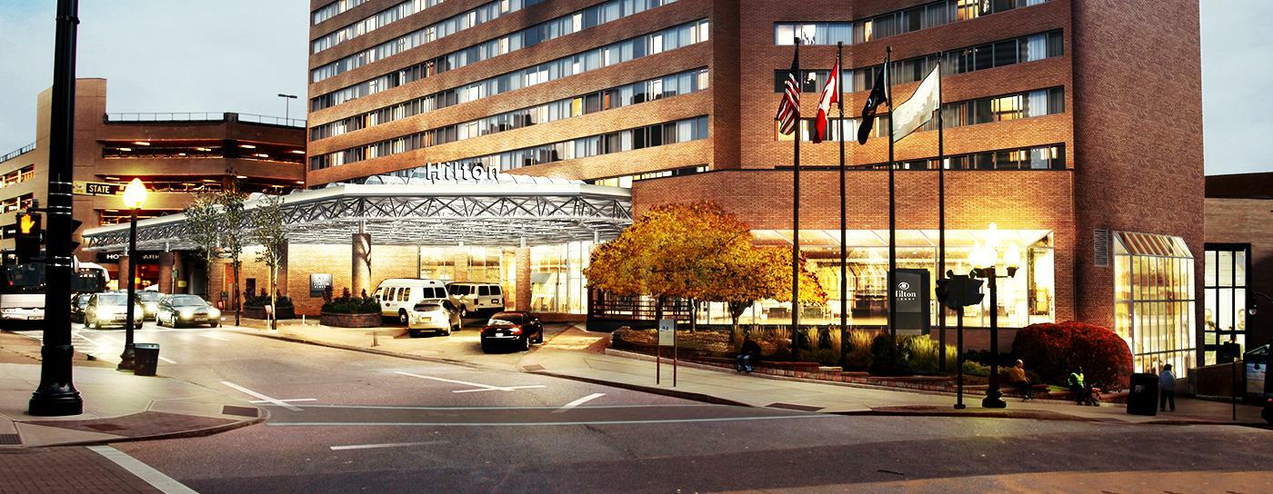 Hilton Albany Hotell Exteriör bild